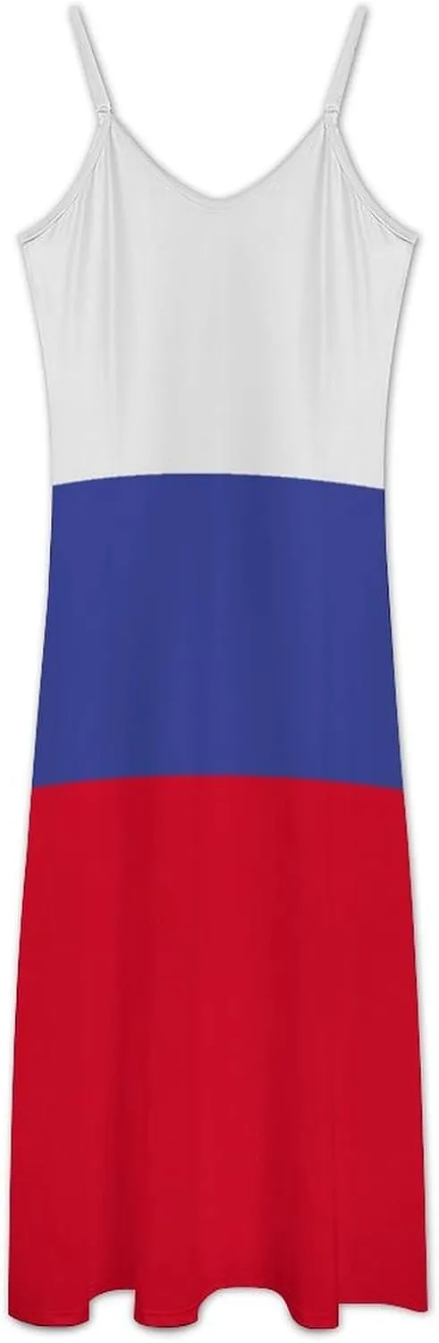 Women's Summer Camisole Dress Seychelles Flag Classic Camisole Unique Party Formal Wedding Guest Dresses