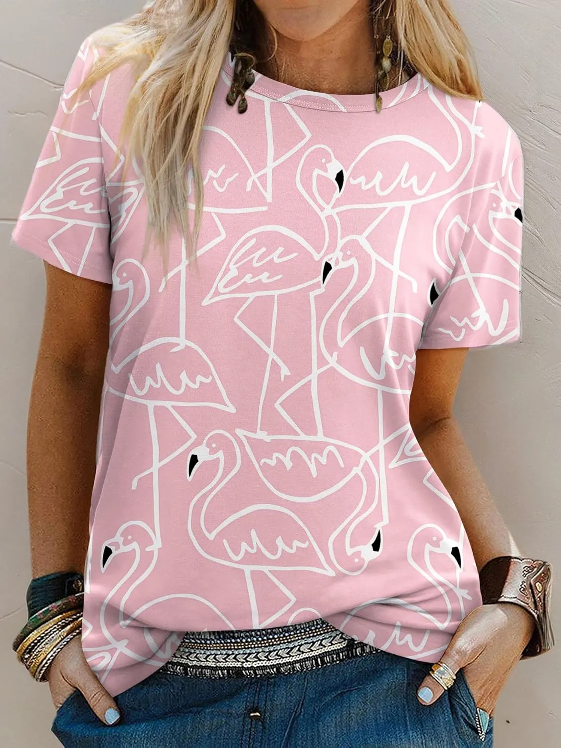 Womens Tie Dye Shirt Short Sleeve Crewneck Casual Loose Cute Tops Color-Block Pullover Sweatshirt