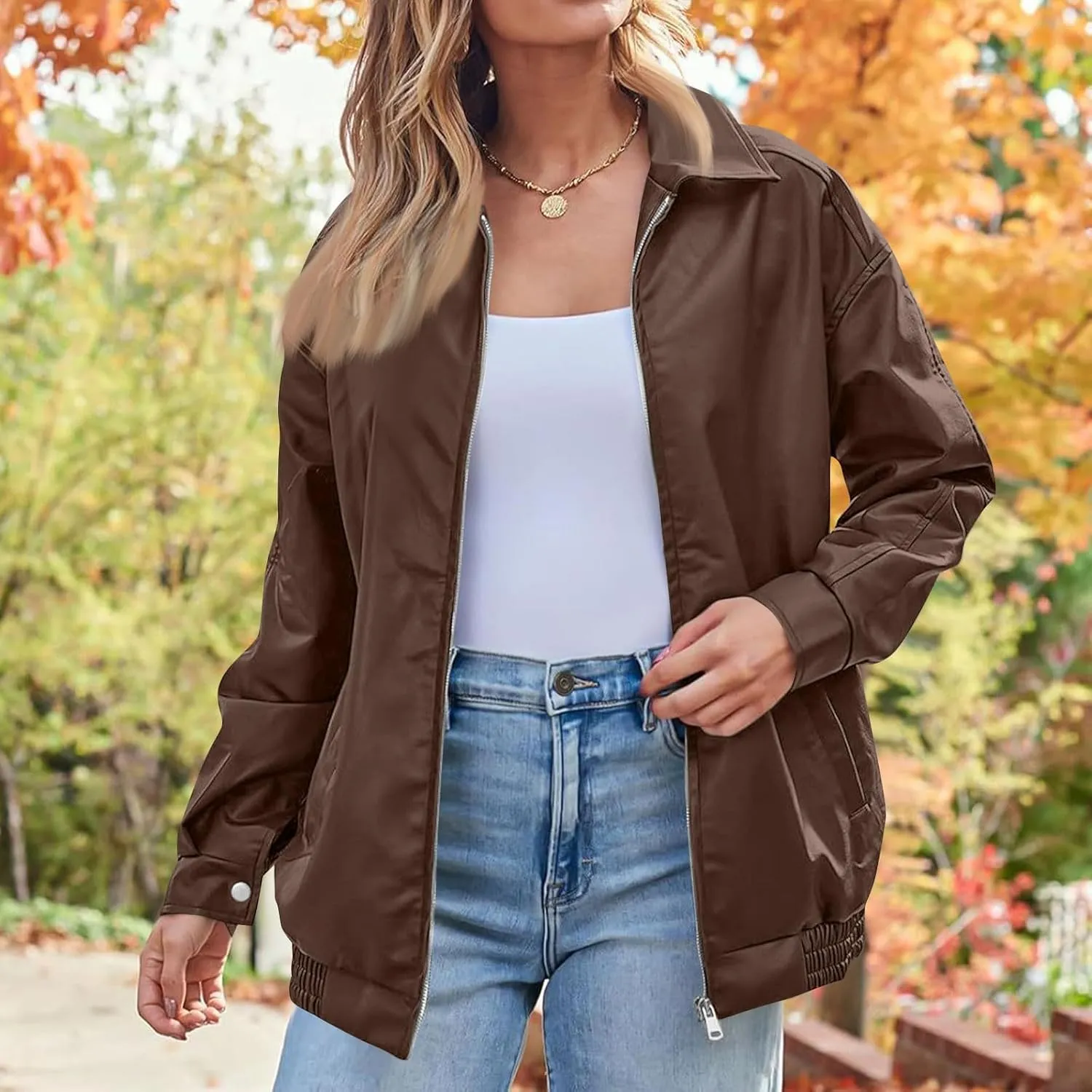 Womens Trendy Oversized Leather Jackets Faux Suede 2024 Fall Fashion Motorcycle Biker Coats Winter Cool Outfits Clothes