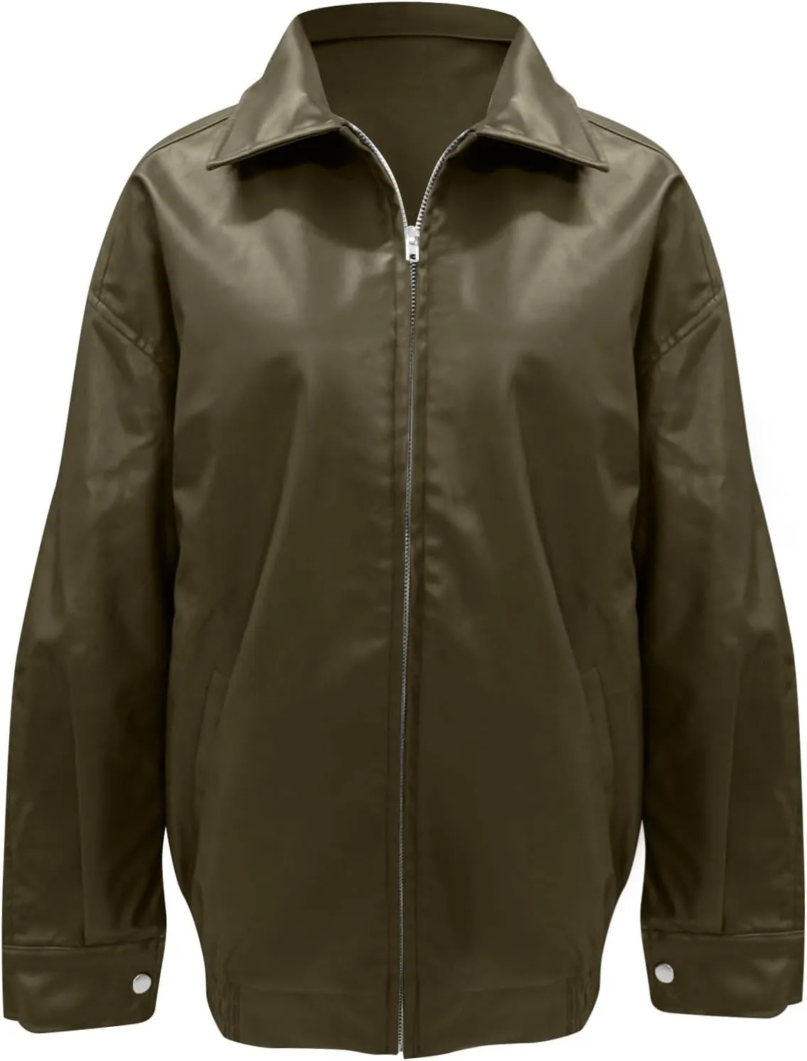 Womens Trendy Oversized Leather Jackets Faux Suede 2024 Fall Fashion Motorcycle Biker Coats Winter Cool Outfits Clothes