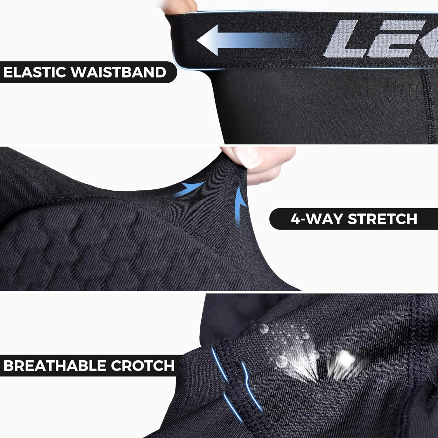 Youth Kids Pants with Knee Pads Basketball Compression 3/4 Capri Padded Leggings Sport Tights Boys Girls